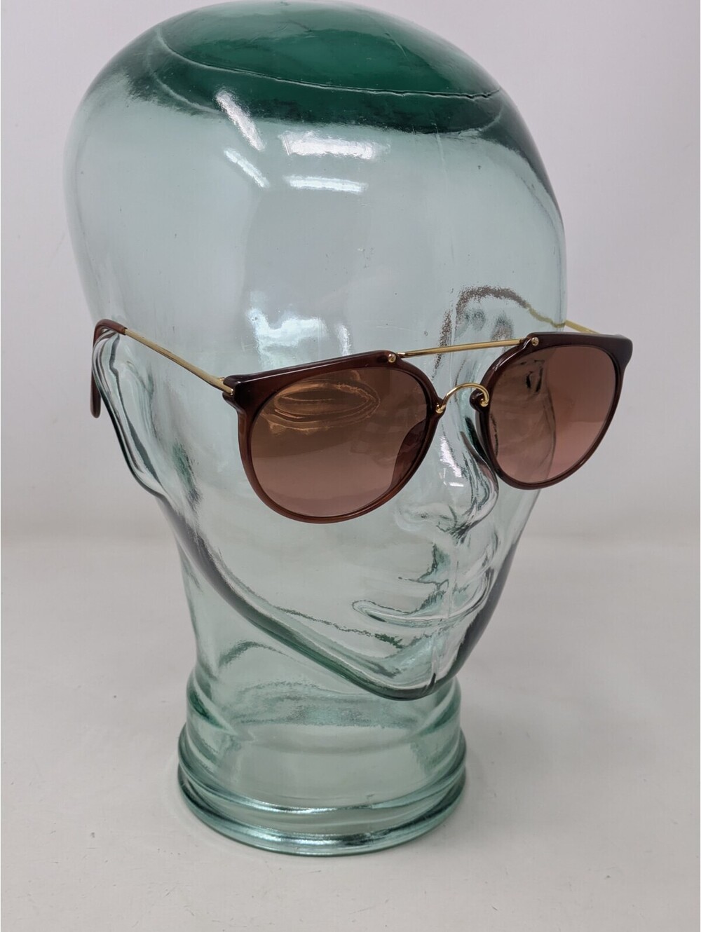 Vintage Serengeti Aviator Sunglasses 6202 Brown Brass Frames Rose Lenses